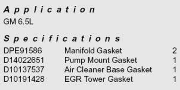 Dipaco 6.5L Pump Install Kit